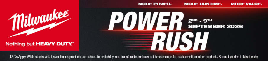 Milwaukee Power Rush Instant Bonus Battery Milwaukee Power Rush Instant Bonus Battery